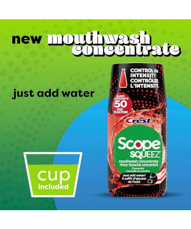 CREST SCOPE SQUEEZ MOUTHWASH CONCENTRATE CINNAMINT 50 ML Cinnamint 50 ml (Pack of 1) - Buy Online on GoSupps.com
