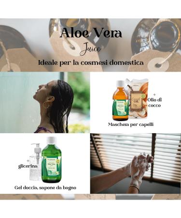 Aloe Vera Pure Liquid 100% Natural Organic: Moisturizing Soothing and Repairing Toning and Facial Cleanser After Sun Hair Removal and Shaving Anti-Aging Serum 500 ml - Buy Online on GoSupps.com