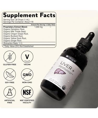 Bisque Organic Liver Support Complex Supplement - Detox and Cleanse - Buy Online on GoSupps.com