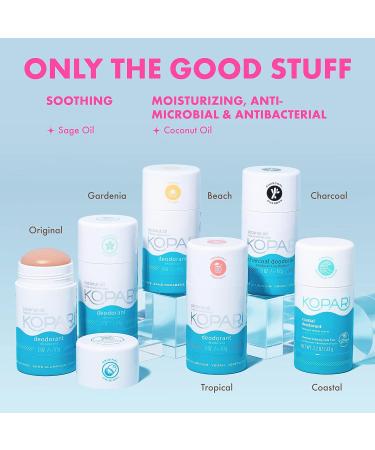 Kopari Aluminum-Free Natural Deodorant with Organic Coconut Oil - Original 2 Pack - Vegan, Gluten-Free, Cruelty-Free - Non-Toxic, Paraben-Free - for Men & Women - Natural Odor Protection - Buy Online on GoSupps.com