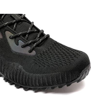 Kricely Trailla Shoes for Men - Breathable Slipproof Hiking & Running Boots | Outdoor Fitness | Size 45 EU - Black - Buy Online on GoSupps.com