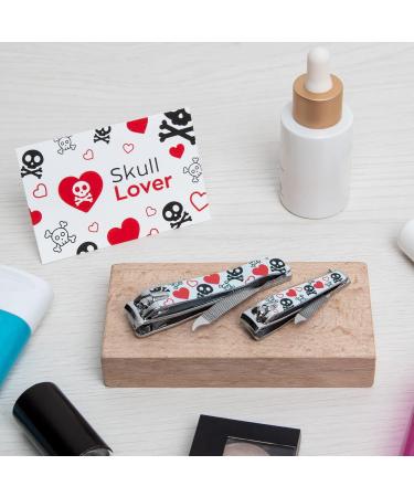 3 Claveles - Skull Lover Collection Carbon Steel 6cm Nail Clippers with Nail File - Buy Online on GoSupps.com