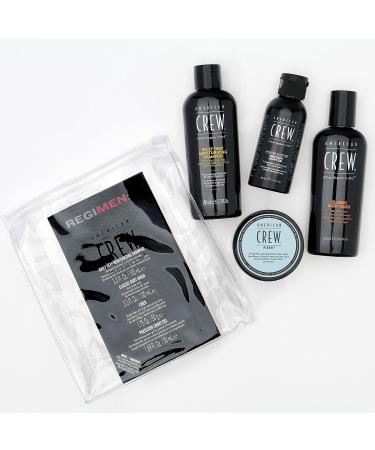 American Crew Gift Set: Hair Forming Cream, Men's Shampoo, Body Wash, & Precision Shave Gel Travel Kit - Buy Online on GoSupps.com
