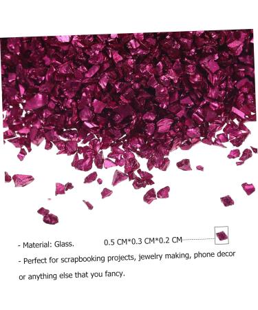 HAPINARY 1 Glass Chip DIY Fillers Epoxy Filling DIY Glass Fillers Glass Charms Filling Nail Crushed Glass Manicure DIY Accessories Manicure Charm Nail Art Accessories DIY Epoxy Fillers 0.5X0.3cm Rosy - Buy Online on GoSupps.com