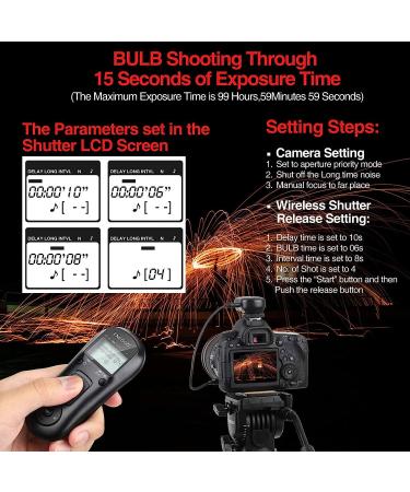 ENEGON Wireless Intervalometer Remote for Canon EOS Rebel & More Cameras - Buy Online on GoSupps.com