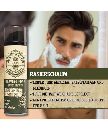 Men's Master 3-Part Razor Gift Set | Moisturizing Shaving Foam | Aftershave Balm | Anti-Aging Facial Care | Perfect Gift for Him - Buy Online on GoSupps.com