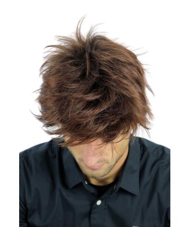 WIG ME UP Men's Short Wig - Wild Youthful Brown Reddish Brown Mix WL-2052A-4T33 - Ideal for Fashion & Everyday Wear - Buy Online on GoSupps.com