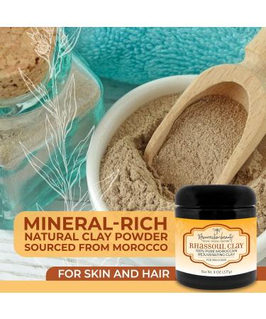 Buy RESURRECTIONbeauty 100% Pure Moroccan Rhassoul Clay - Organic Facial & Hair Mask Powder for Spa Mud Wraps & Conditioning Shampoo - 8oz - Buy Online on GoSupps.com