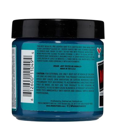 MANIC PANIC Siren's Song Neon Blue-Green Hair Dye 4oz - Vegan & PPD Free - Buy Online on GoSupps.com