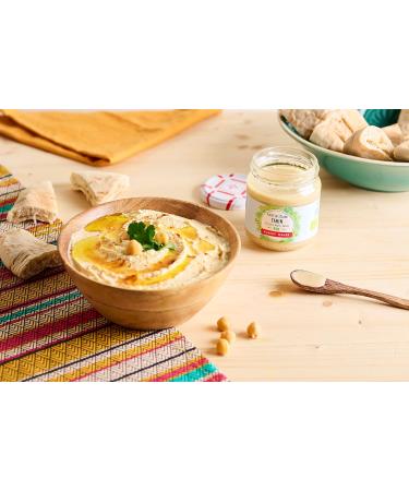 Albert M n s - Organic Tahini Sesame Puree 175g - Fine Grocery Condiment - 100% Sesame Seeds Peeled and Toasted - Tahini Ideal - Buy Online on GoSupps.com