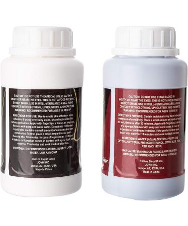 Spooktacular Creations Liquid Latex, Fake Blood & Wax Set for Halloween Costume Makeup - Zombie, Vampire & Monster Dress Up - 8.45 oz & 1.76 oz - Buy Online on GoSupps.com
