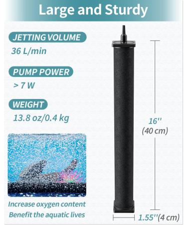 Buy Pawfly 40 cm Air Stone Cylinder - Top Bubble Diffuser for Large Aquariums Ponds & DWC Systems - International Shipping Available - Buy Online on GoSupps.com