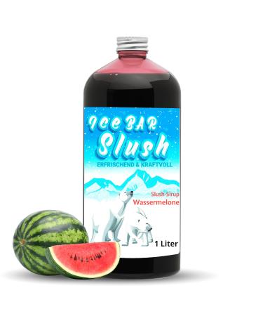 ICE B r SLUSH Sirop de Past que Concentr 1 l (1:5 1:20) - Bouteille en Plastique - 6 L de Slush Pr t l'Emploi Past que.