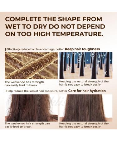 8-in-1 Hair Dryer Brush - High-Speed Ionic Blow Dryer & Curling Iron | Professional Volumizing Styling System (Black - Buy Online on GoSupps.com