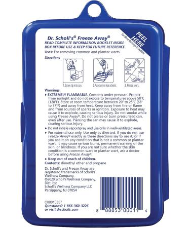 Dr. Scholl's Freeze Away Wart Remover 7 Each - Pack of 8 | Fast & Effective Treatment - Buy Online on GoSupps.com