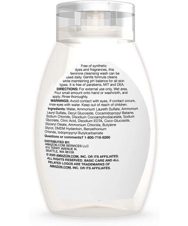 Amazon Basic Care Feminine Cleansing Wash - Dye & Scent Free - Hypoallergenic - 13 Ounces - Buy Online on GoSupps.com