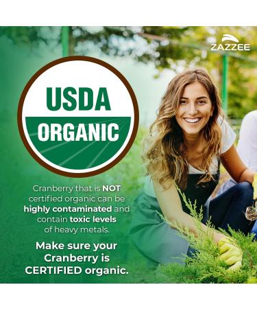 Zazzee Urinary Tract Cleanse Bundle | Fast Acting Probiotic Cranberry D Mannose Powder Plus USDA Organic Cranberry Extract Capsules for Women | Non-GMO Vegan & ISO Lab Tested - Buy Online on GoSupps.com