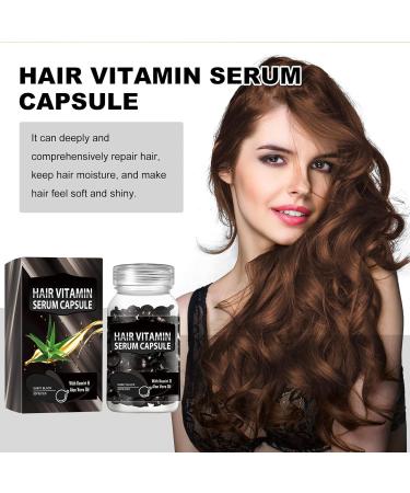 Hair Vitamin Serum Capsule Hair Oil Capsules Hair Essential Oil Capsules Capsules for Hair Care Dry Hair Repair Capsules Hair Moisturizing Essence Formula Prevent Hair Loss and Enhance Shine - Buy Online on GoSupps.com