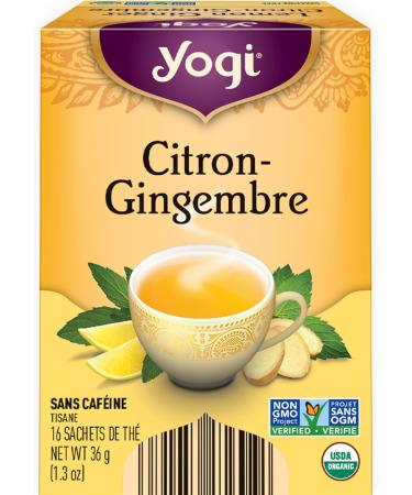 Yogi Tea - Lemon Ginger Tea (3 Pack) - Caffeine Free Organic Herbal Tea - 48 Tea Bags - Buy Online on GoSupps.com