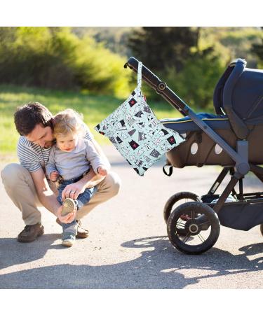 Damero 3-Piece Reusable Wetbag Diaper Bag Set - Ideal for Baby Diapers Dirty Clothes & Accessories - Perfect for On-the-Go Parents (Cat Design) - Buy Online on GoSupps.com