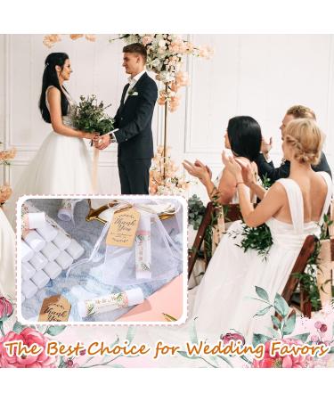 Shop Loopeer 50 Set Bridal Shower Favors - Lip Balm Organza Bags & Thank You Tags for Weddings & Bachelorette Parties - Bulk Souvenirs (Pink Flower - Buy Online on GoSupps.com