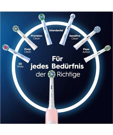 Oral-B Pro Series 1 Electric Toothbrush - Travel Case 3 Cleaning Modes Pressure Sensor Pink & Brown - Ultimate Dental Care - Buy Online on GoSupps.com