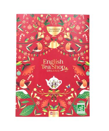 English Tea Shop - Organic tea and infusion advent calendar 2024 - Advent book - 24 tea bags and infusions to discover before