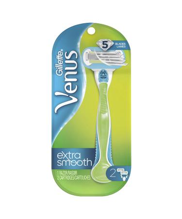Gillette Venus Extra Smooth Green Women's Razor - 1 handle + 2 Refills