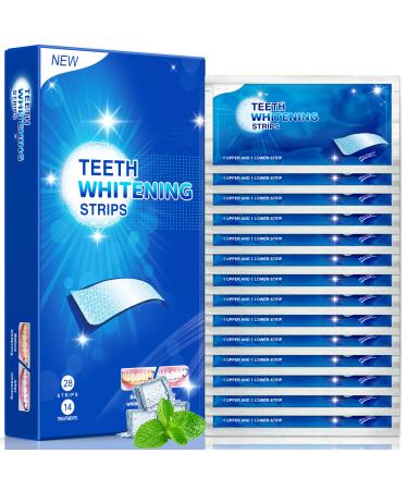Blanchiment Dentaire Bandes Blanchiment Dents Blanches - 28 Pcs 14 Ensembles Blanchisseur de Dent - Sans Sensibilit Bandes Antid rapantes Sans Danger pour l' mail Kits de blanchiment des dents