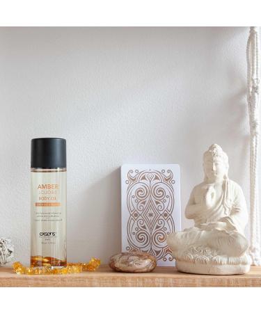 EXSENS Amber Jojoba Crystal Infused Body Oil - Organic Vegan Paraben Free Moisturizer for Skin & Hair (100ml - Buy Online on GoSupps.com