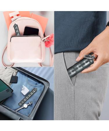 Premium 7-Day Weekly Pill Organizer - Portable Aluminum Travel Case for Vitamins & Supplements - Buy Online on GoSupps.com