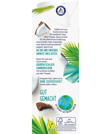 Alpro Long Life Coconut Plant-Based Drink 1L | Vegan Dairy-Free Pack of 8 - International Shipping Available - Buy Online on GoSupps.com