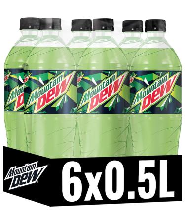 Buy Mountain Dew Regular - Caffeinated Lemonade Drink (6 x 0.5L) | Authentic USA Flavor - International Shipping Available - Buy Online on GoSupps.com