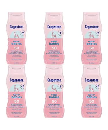 Coppertone Spf#50 Waterbabies Aloe & Vitamin-E Lotion 8 Ounce (237ml) (Pack of 6)