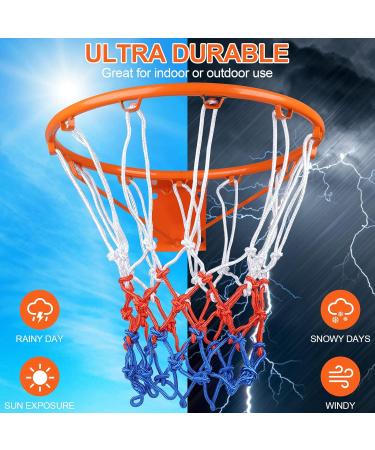 Mumicol Heavy Duty Basketball Net Replacement - Fits 12 Loops - Indoor/Outdoor Standard Hoop Net - 1 Pack - Buy Online on GoSupps.com