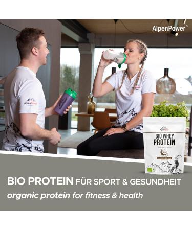 Alpenpower Bio Whey Protein Coconut 1 kg - 100% Natural Ingredients No Additives - Premium CFM Protein Powder from Organic Alpine Milk - Buy Online on GoSupps.com