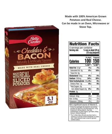 Betty Crocker Potato Side Dish Variety Pack: Au Gratin, Scalloped, Julienne, Cheesy Scalloped + Snack Fun Shopping Pad - Buy Online on GoSupps.com