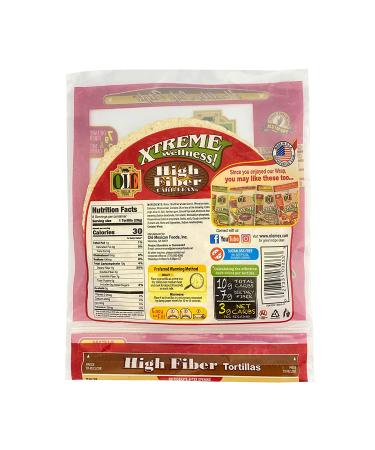 Ol Xtreme Wellness High Fiber Tortillas 5.5 | Low Carb Keto Friendly | 7.9 oz 8-Count (Pack of 4) - Buy Online on GoSupps.com
