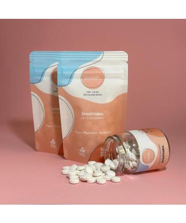 Buy Breshtabs Mint-Flavored Toothpaste Tablets with Fluoride 124 Tablets (2-Month Supply) | International Shipping Available - Buy Online on GoSupps.com