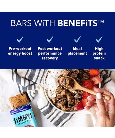 JiMMY! Keto Protein Bar - Strawberry Nut Flavor | 12 Count | Low Net Carb, Low Sugar, Gluten Free - Buy Online on GoSupps.com