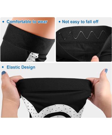 Buy VOCOSTE Knee Calf Compression Cuff - Leg Compression Stockings for Muscle Soreness | Spandex Black & White | Size L | International Shipping Available - Buy Online on GoSupps.com