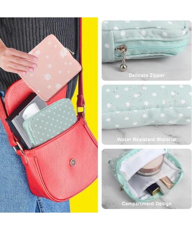 3Pcs Period Bag Sanitary Pad Storage Bag Samll Period Pouch for Purse Cute Menstrual Period Bag Tampon Pad Holder for Purse Tampon Organizer Pouch Feminine Care Period Bags for Teen Girls School Maple & Cactus & Polka Dots - Buy Online on GoSupps.com