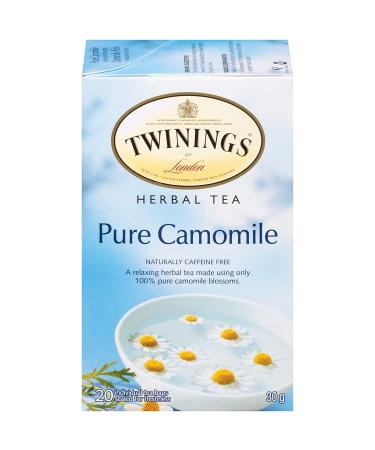 Twinings Organic Chamomile Tea Bags - 20 Bags per Pack, 6 Pack Bundle - Buy Online on GoSupps.com