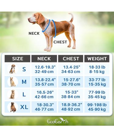 Dog Harness (Medium Black) for Running Hiking & Training Soft-Padded & Adjustable No-Pull Design Pet Harness W/ 2 Leash Clips & Reflective Strips for Safety by EcoEarth M (Pack of 1) - Buy Online on GoSupps.com