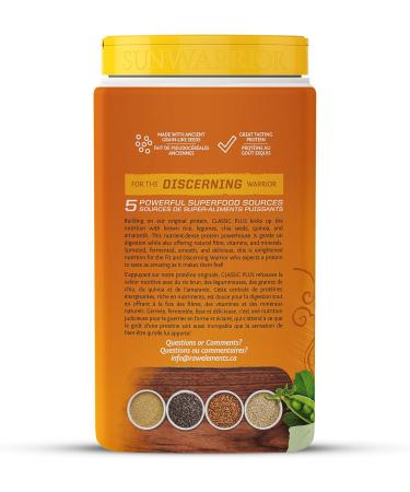 Sunwarrior Classic Plus Protein Natural 750 G 750 gram - Buy Online on GoSupps.com