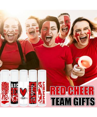 Loopeer 30 Pcs Red Valentine Cheers Lip Balm Cheer Teams Gifts Bulk Cheerleaders Party Stuff Cheerleading Camp Gifts Bulk for Cheerleaders Valentine Party Favors Stocking Stuffers - Buy Online on GoSupps.com