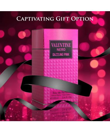Valentine Nero Dazzling Pink for Women EDP - Amber Floral Fragrance - Top Notes of Sweet Green Mandarin & Orange Blossom - Base Scents of Madagascar Bourbon Vanilla - Elegant 100ml Bottle - Buy Online on GoSupps.com