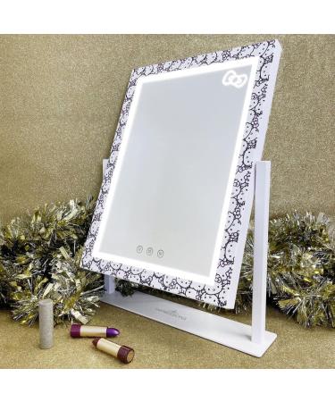 Hello Kitty Light Up Mirror Set - Tri Tone LED Makeup & Handheld Mirror (White) - Buy Online on GoSupps.com