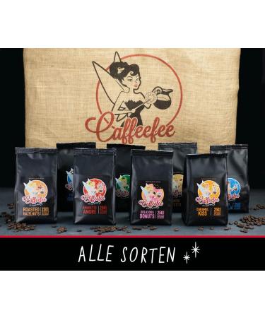 Caffeefee Caramel Kiss 250g - Whole Bean Flavored Coffee | 100% Arabica Mildly Roasted Premium Aroma - Shop Internationally - Buy Online on GoSupps.com