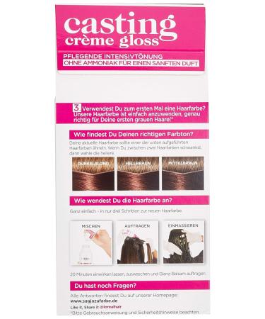 L'Or al Paris No. 525 Chocolate Cherry Hair Color - Ammonia-Free Silicone-Free Nourishing Cr me Gloss Tint (3 Pack) - Buy Online on GoSupps.com